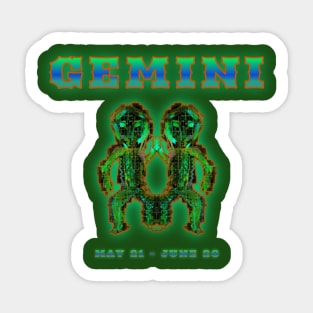 Gemini 4b Jungle Sticker